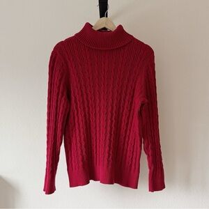 Turtleneck Cable Knit Sweater (XXL/L/XL)